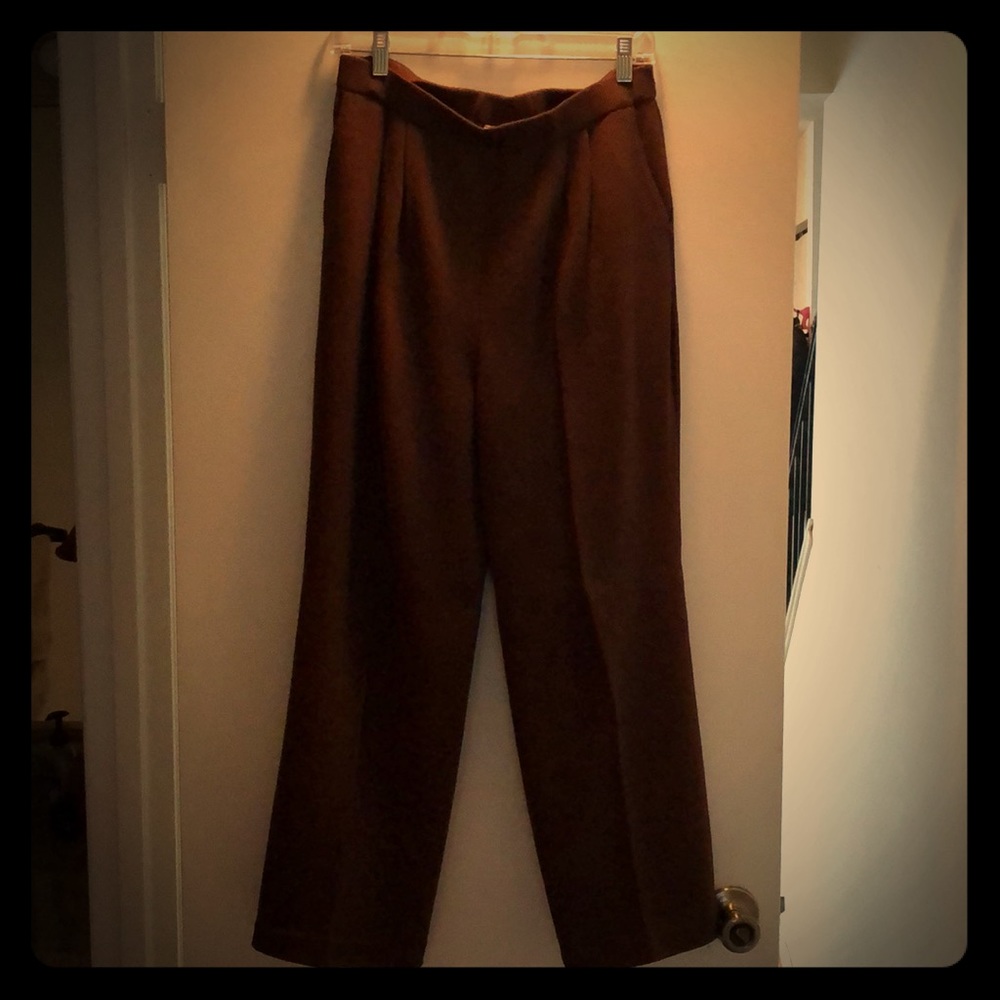St John Brown Knit Pants